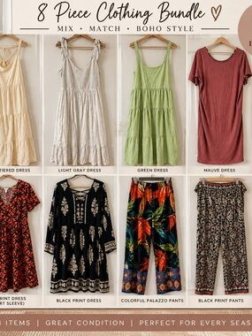 2x bundle of dresses and pants